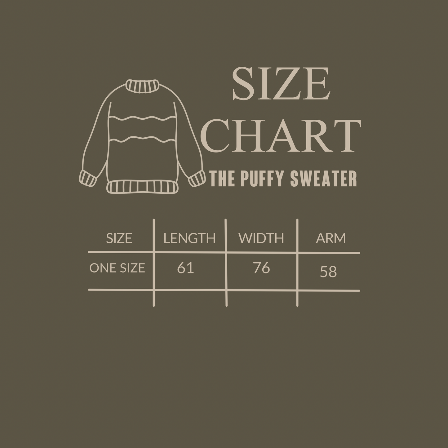 The Olive Puffy Sweater