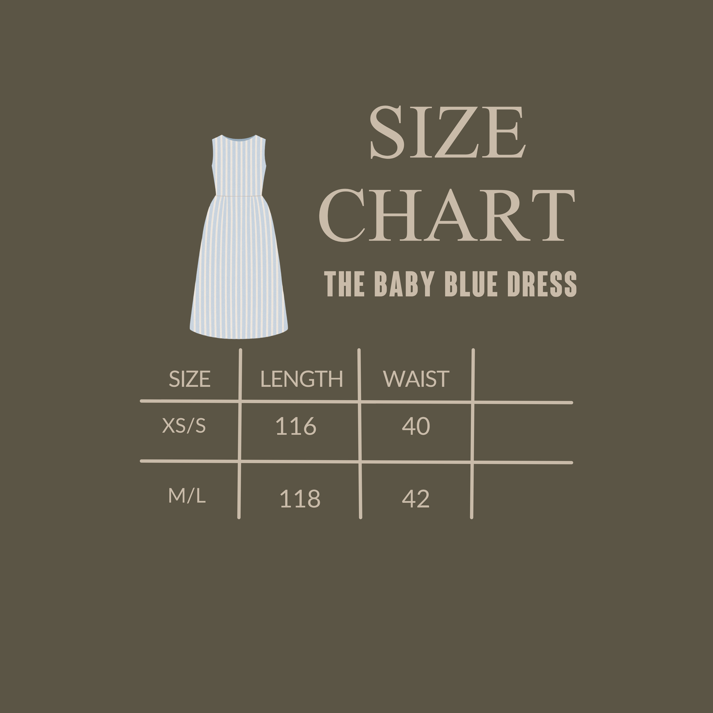 The baby blue dress
