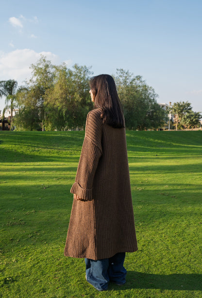 The Brown Knit Cardigan