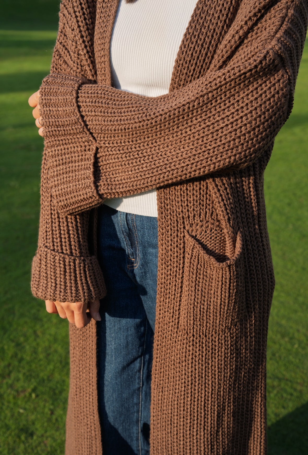 The Brown Knit Cardigan