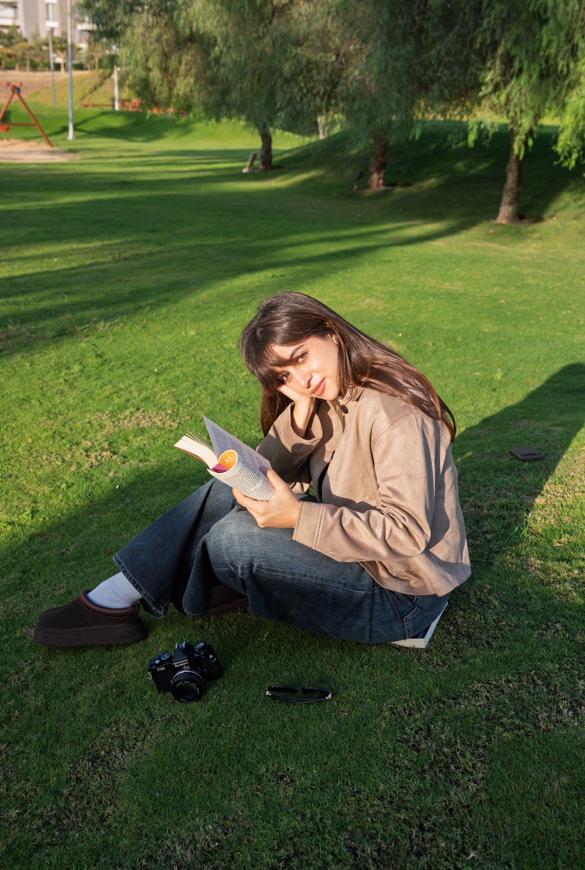 The Beige Suede Jacket