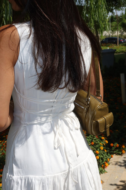 The white summer dress