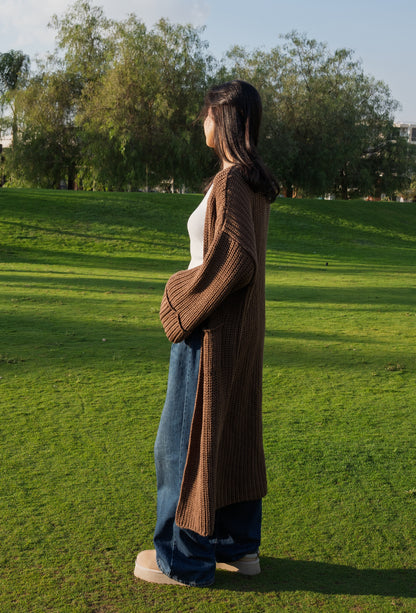 The Brown Knit Cardigan