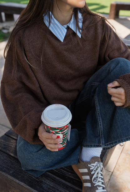 The Brown Puffy Sweater