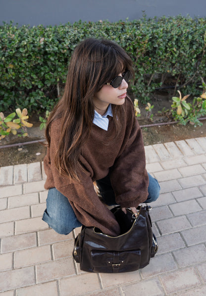 The Brown Puffy Sweater